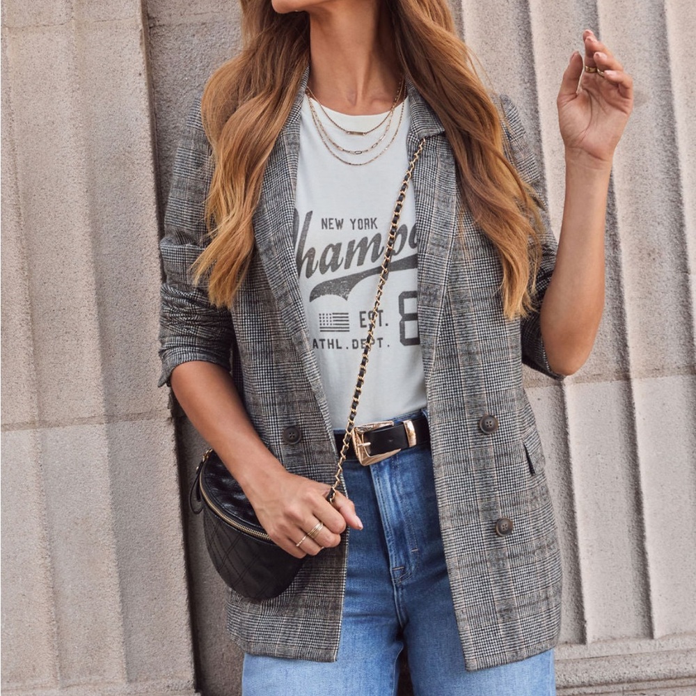 Helen Plaid Blazer